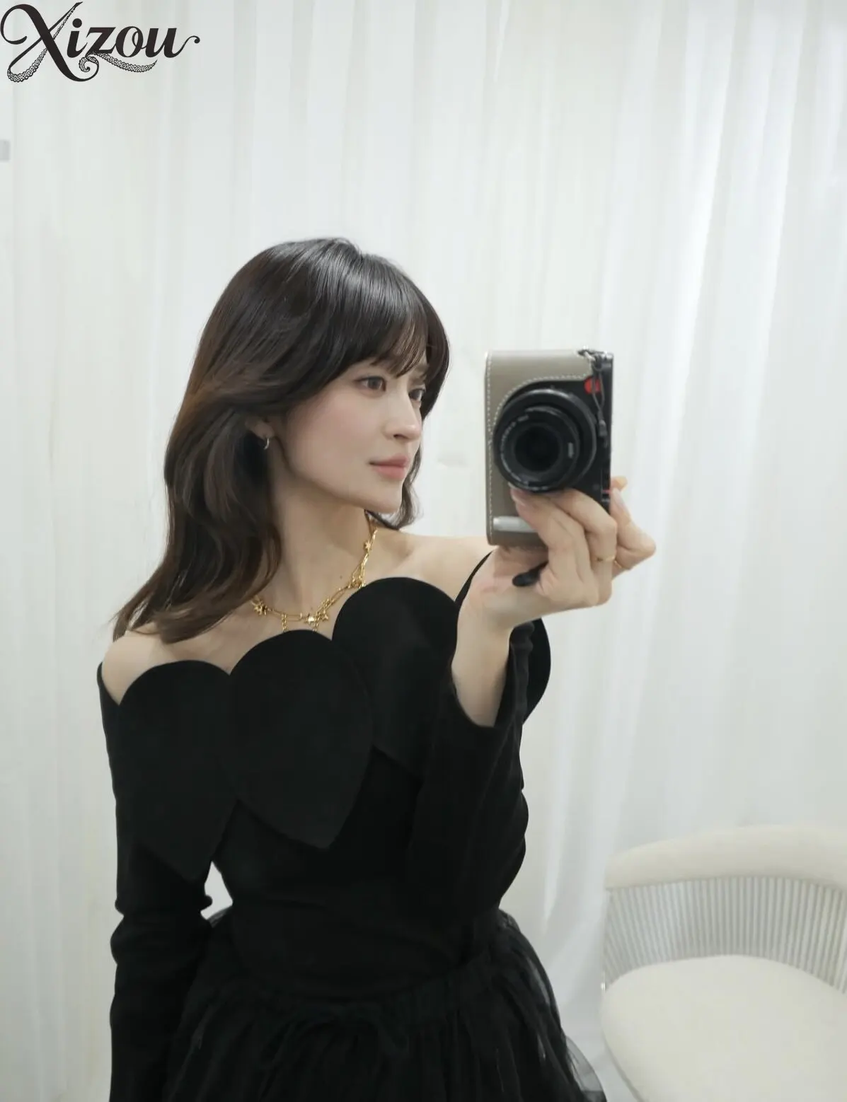 2026 Spring Autumn Women Long-sleeve Top Japanese Sweet Elegant Commute Party Girls Tops Off-shoulder T-shirt 3D Petal Slim Fit