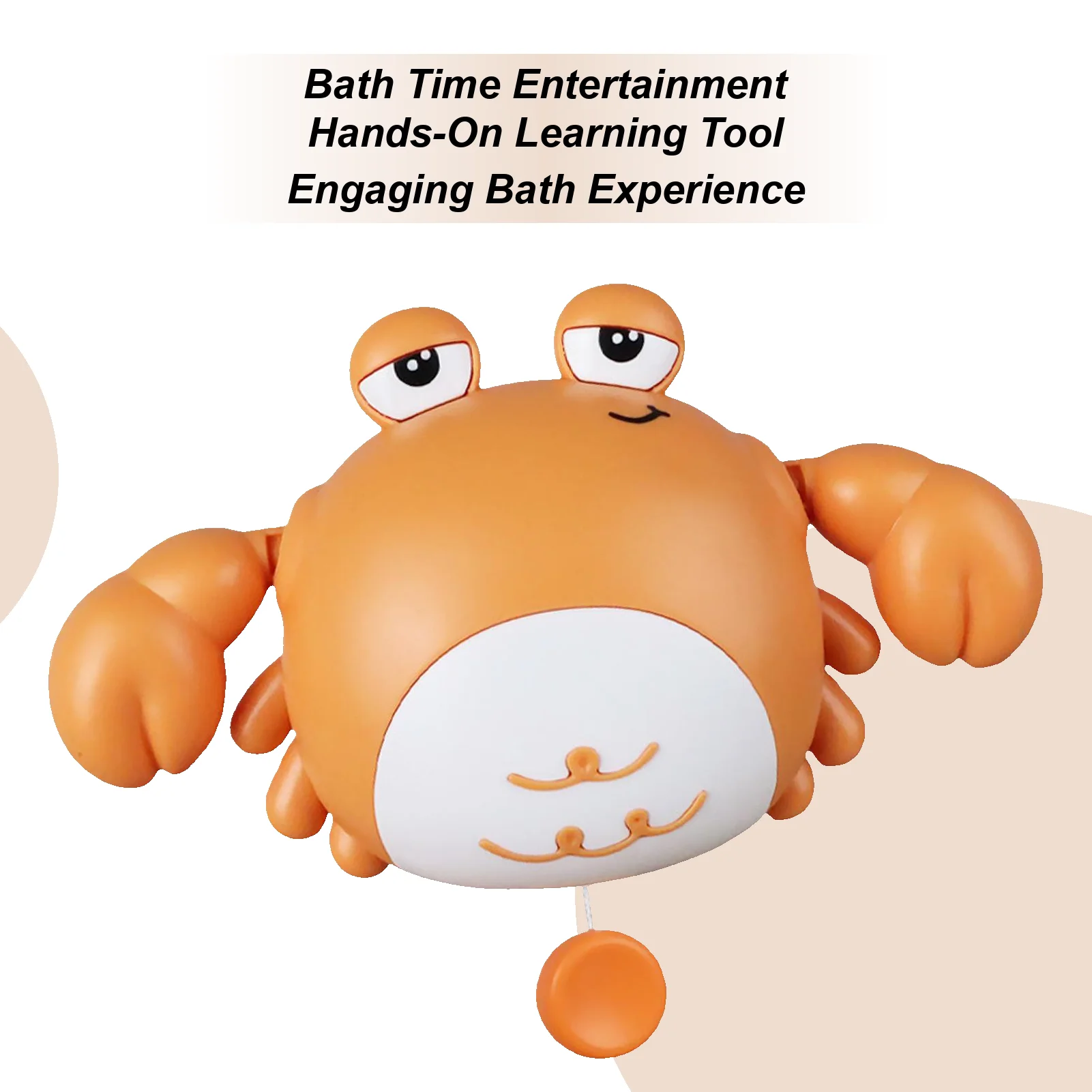 

Toddler Shower Toys Crab Shape Toddler Bath Toy Parent-Child Interactive Wind-up Floating Companion For Daycare Beach Travel