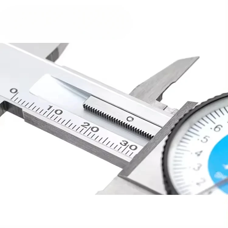 Dasqua สแตนเลส 4 การใช้งาน 0-100 มม.0-150 มม.0-300 มม.Calibradores Dial Caliper Vernier Shock-proof เกียร์