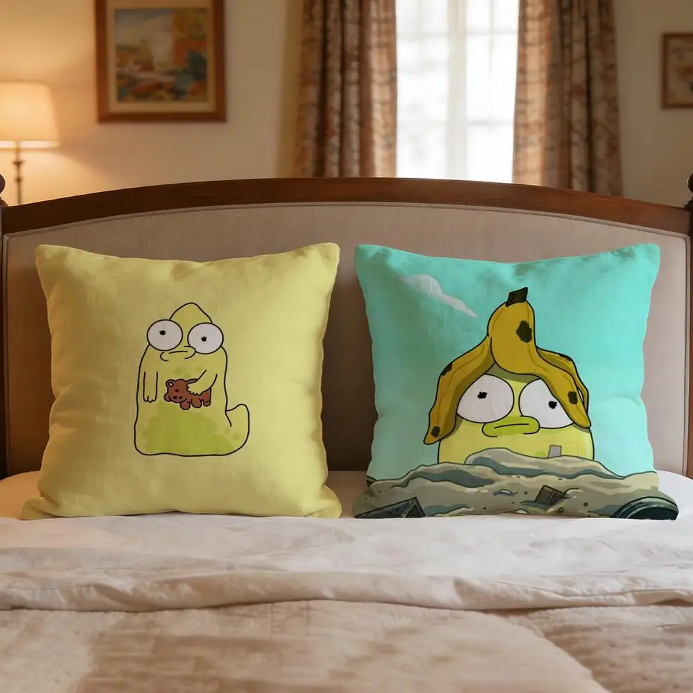 Cartoon Solar Opposites Cushion Cover 4Pcs Decorative Covers Soft Cushion Case for Sofa Couch Decor 40x40 45x45 Pillowcases
