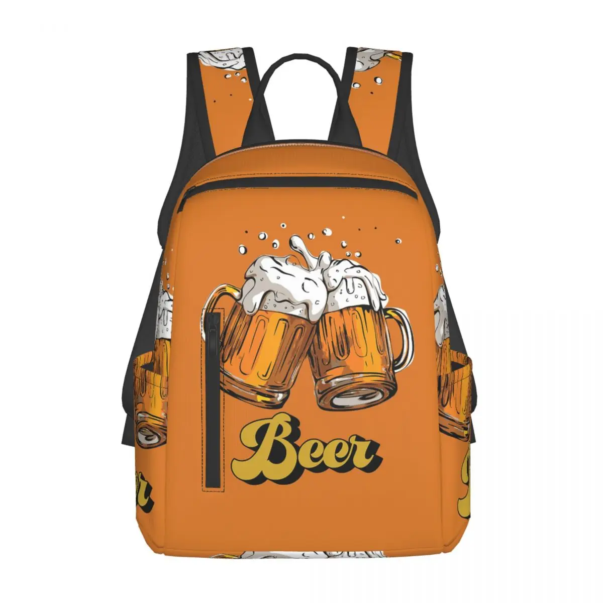 

Beer Backpack Daypack Large Capacity Children BookBag School Bag Shoulder Bags for Men Women