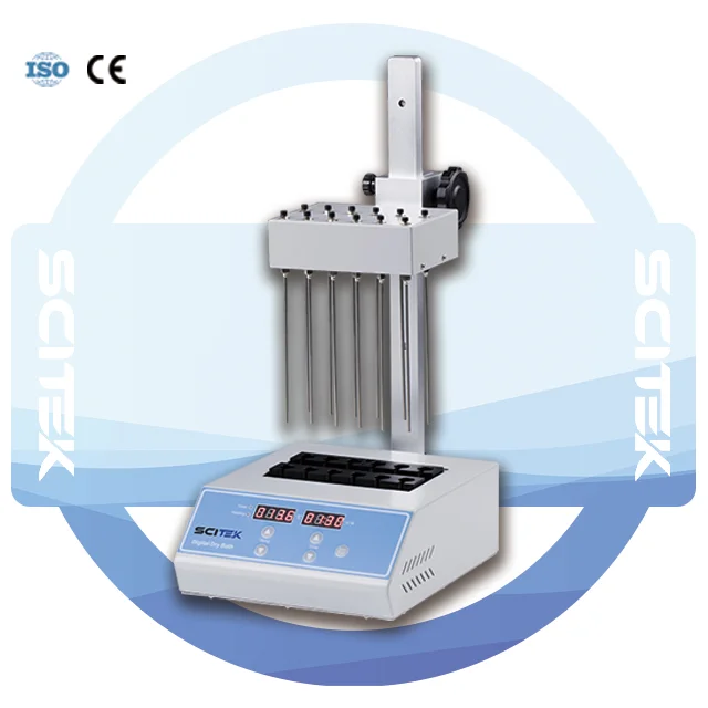 COOFULL SCITEK RT.+5℃~99℃ Sample Concentrator Water Bath Type 12 Samples Positions High-definition LCD Display