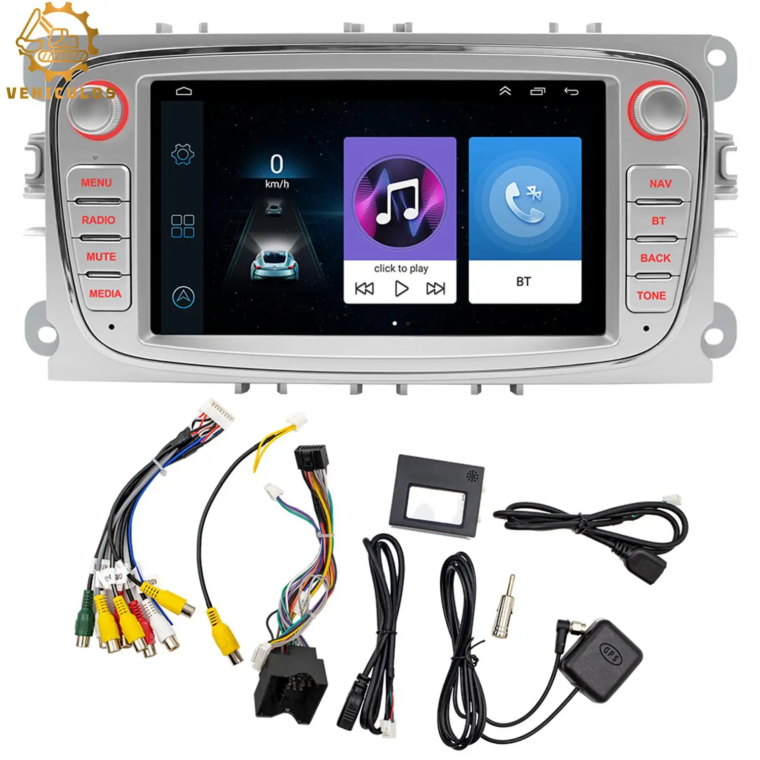 1Set Car Stereo Radio 1G/2G 32G 12 Lights For 2008-2011 Ford Focus Android 12 Rear View New Car Multimedia Players Electronics