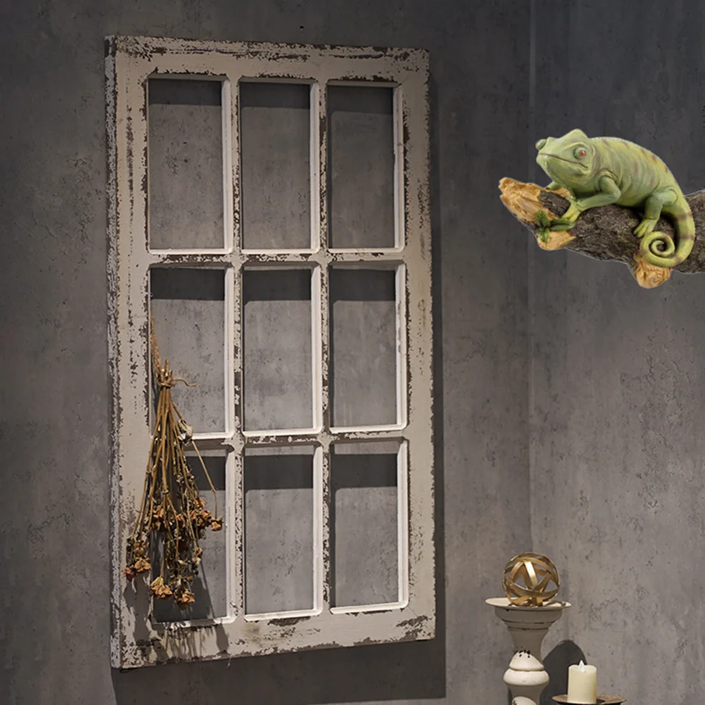 

Realistic Chameleon Resin Decoration for Home Garden Science Educational Gift Light Weight Animal Ornament Reptile