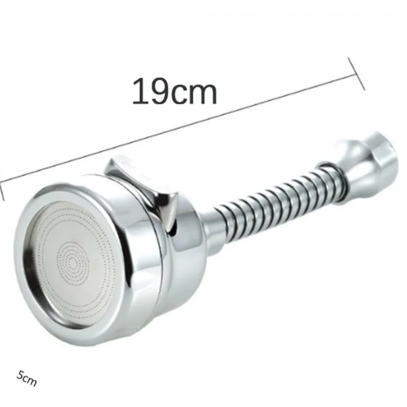 

Kitchen faucet extender, stainless steel splash proof device, universal rotating pressurized water nozzle, showerhead filter