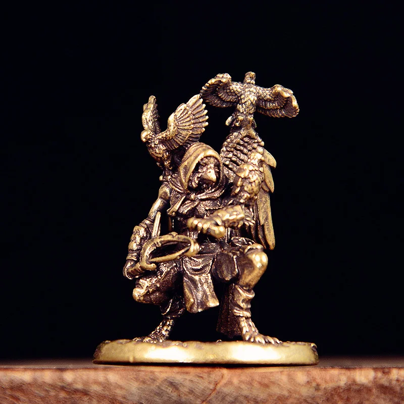 New Pure Brass Clown Hunter Creative Desktop Decoration Office Desk Top Cross-Border Best-Selling Small Ornaments
