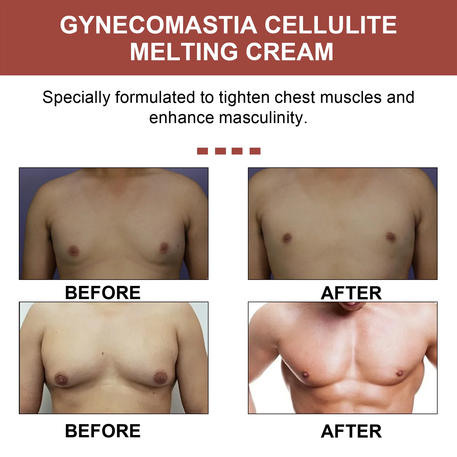 Gynecomastia Tightening Cream Men Breast Firming Abdominal Fat Reduction Strengthen Pectoral Muscles Body Shaping Fitness Cream