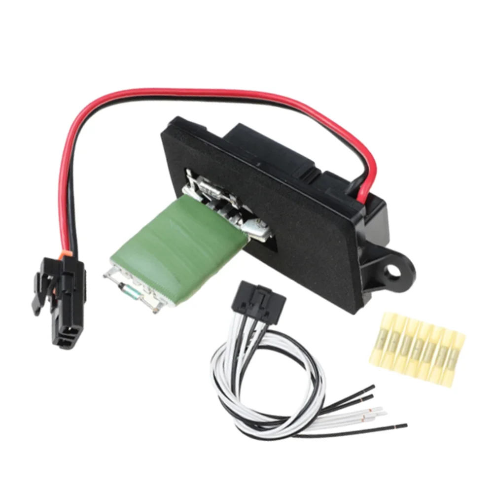 89019089 Pins HVAC Blower Motor Resistor with Harness For Chevy Avalanche Silverado Suburban GMC Sierra Yukon RU371 973-409