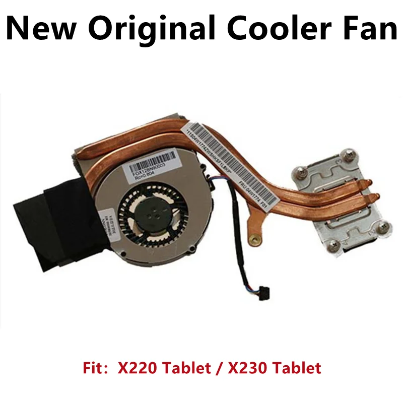 

New Original For Laptop Lenovo ThinkPad X220 Tablet X230 Tablet CPU Cooling Fan Cooler Heatsink Radiator FRU PN：04W1774