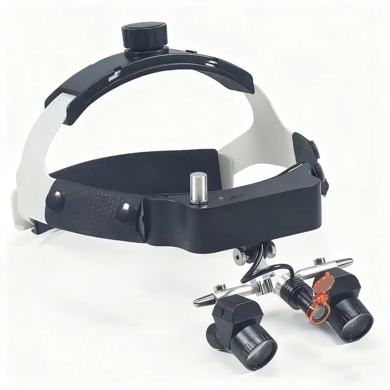 Headband 48° Ergo Dental Loupes Binoculars Medical Magnifier PD Adjustable Long Working Distance Surgery Lupas w 5W Headlamp