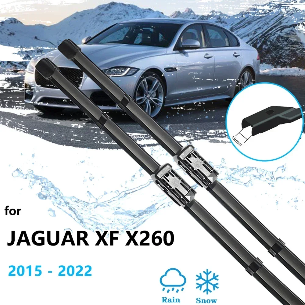 For Jaguar XF X260 2015~2022 Accessories Front Window Wiper Blades LHD RHD Windshield Windscreen Car Cleaning Replacement 2817