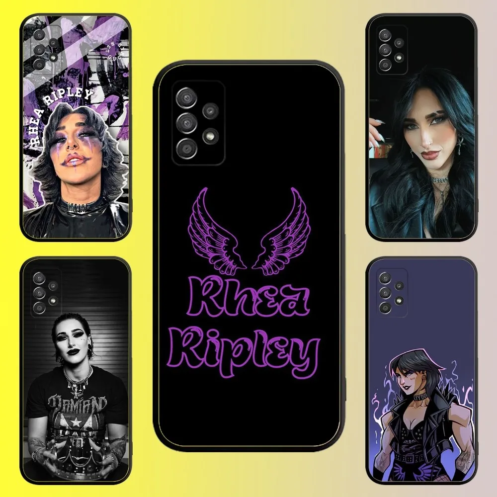 R-Rhea Ripley Wrestler Phone Case For Samsung Galaxy A13,A21s,A22,A31,A32,A52,A53,A71,A80,A91 Soft Black Shell