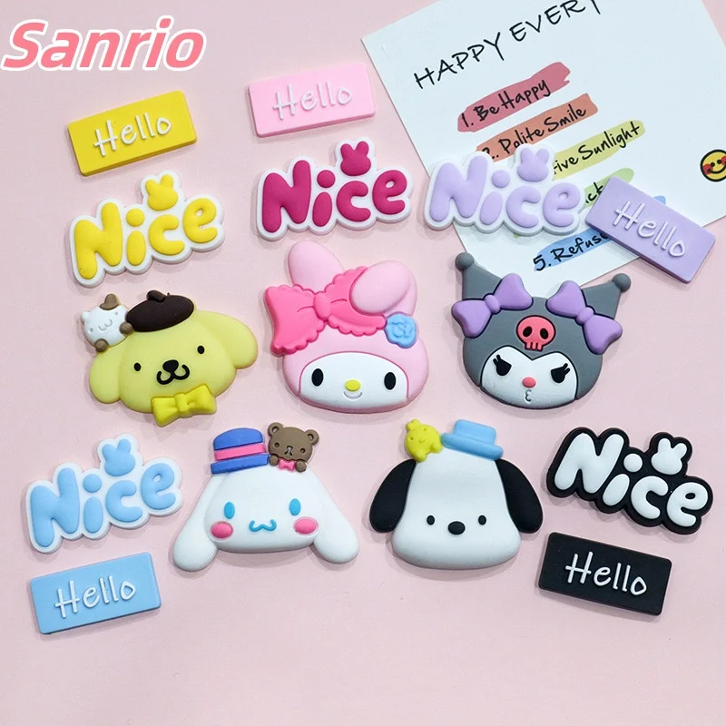 Sanrio Kuromi Melody cartoon diy mobile phone case patch headwear Guka material accessories animation doll wholesale girls gifts