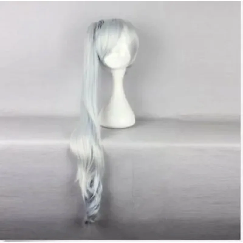 >>Silvery Mixed RWBY Weiss Schnee White Synthetic Women Party Cosplay Wig