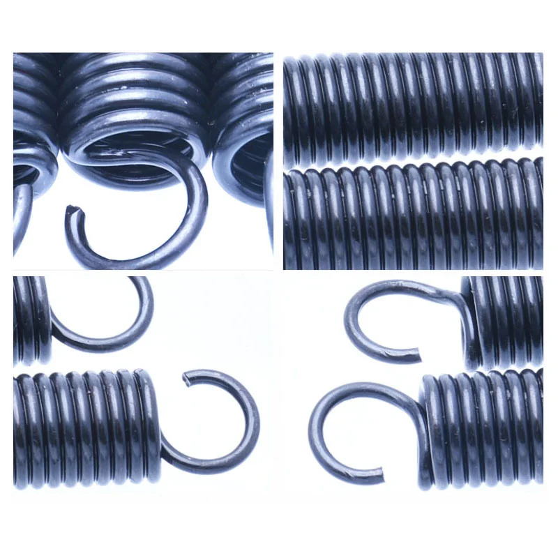 

Steel hook extension tension springs outer diameter 8-16mm length 25-100mm
