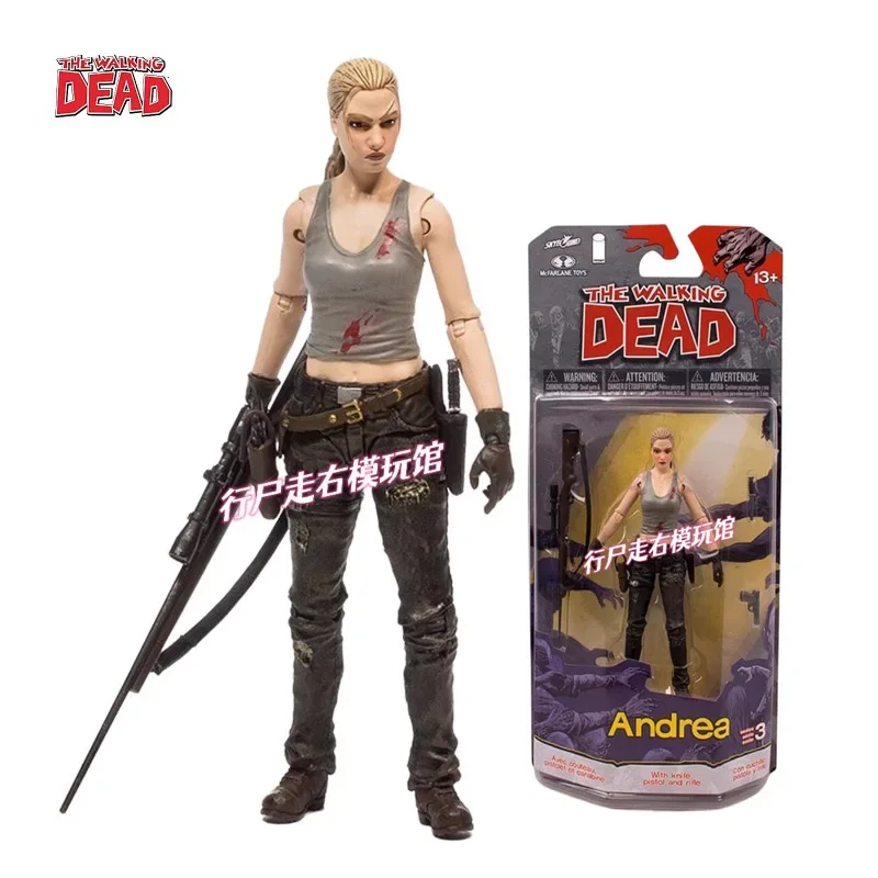 

Walking Dead Comic Series 4.5 Inch 1/12 ANDREA Original Action Figure Doll Toy Collection Gift