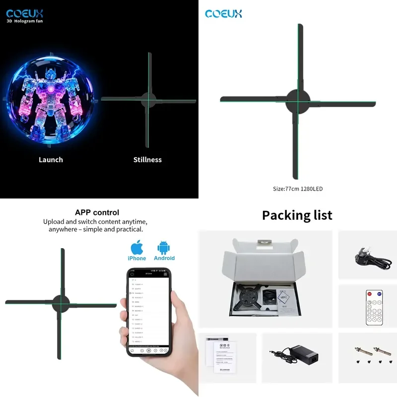 Transform your advertising strategy with this advanced 3D Hologram Projector, designed specifically for businesses seeking to