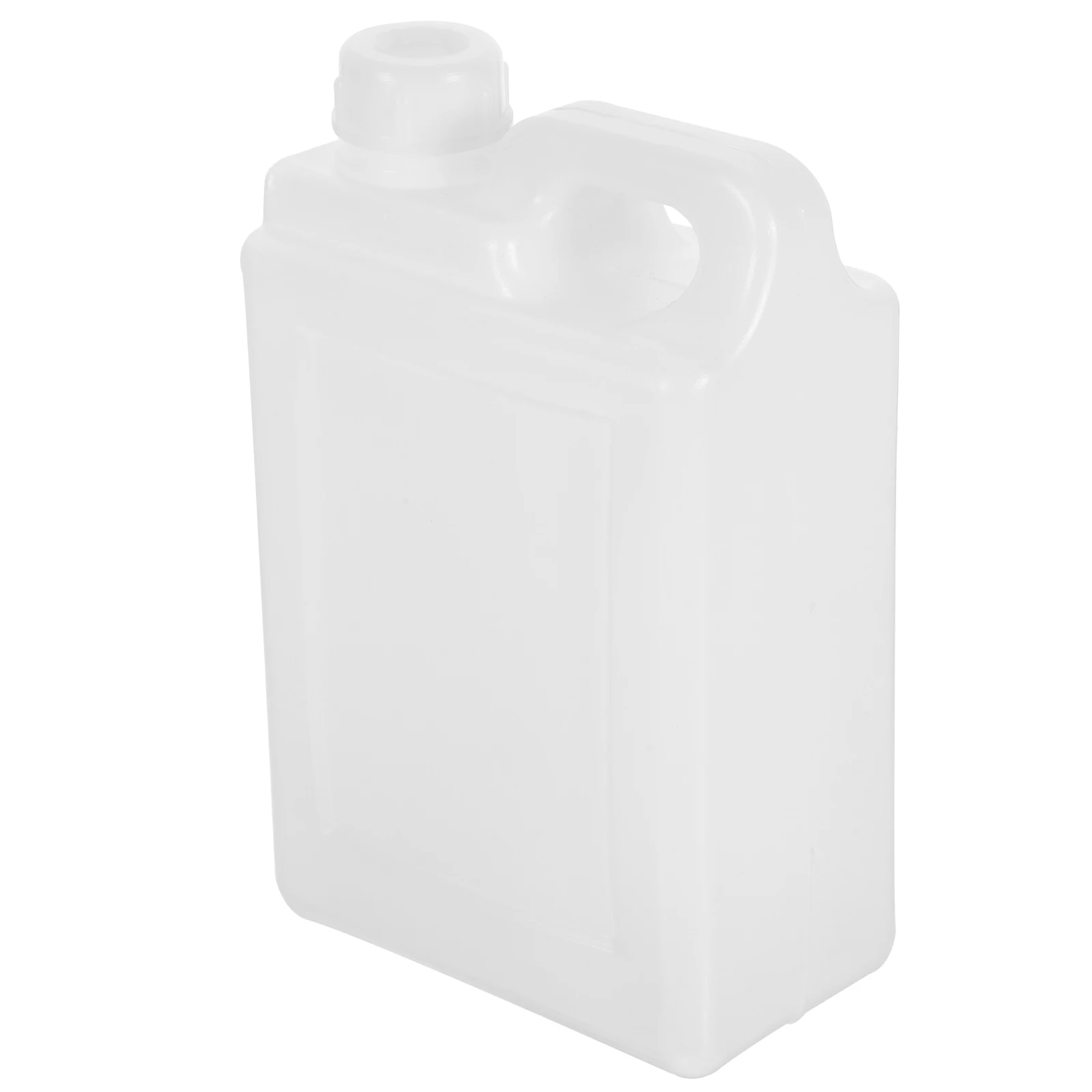 

Plastic Flat Bottles 1L White Packaging Bucket Liquid Storage Empty Containers Jug Cap Wide Mouth Stable Bottle