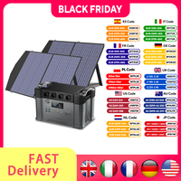 ALLPOWERS S2000 Pro Outdoor Generator 2400W MPPT Portable Power Station with 4X100W  Folable Solar Panels for RV Camping, Home