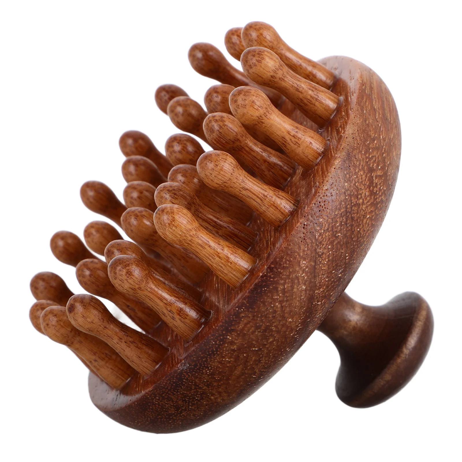 

Wooden Scalp Massager Comb Wide Tooth Detangling Brush For Dry Wet Hair Round Tip Design Gua Sha Head Massage Tool Scalp