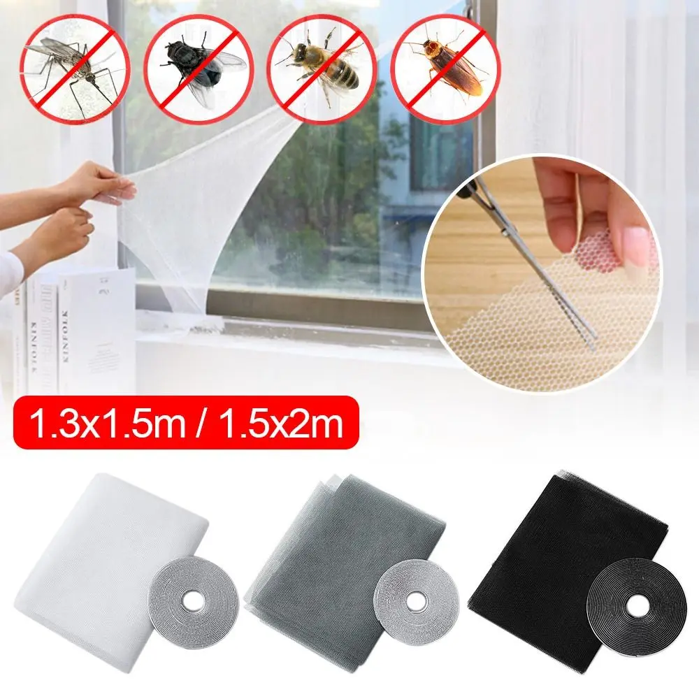 Home Self-adhesive Anti-Insect Fly Mosquito Window Protector Window Nets Mosquito Netting Window Mesh Net Screen Curtain