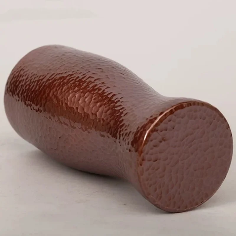 النحاس النقي القهوة القدح شجرة الملمس رائعة خمر موسكو البغل سماكة دائم كوب ماء 450 مللي سطح أملس فنجان شاي #6