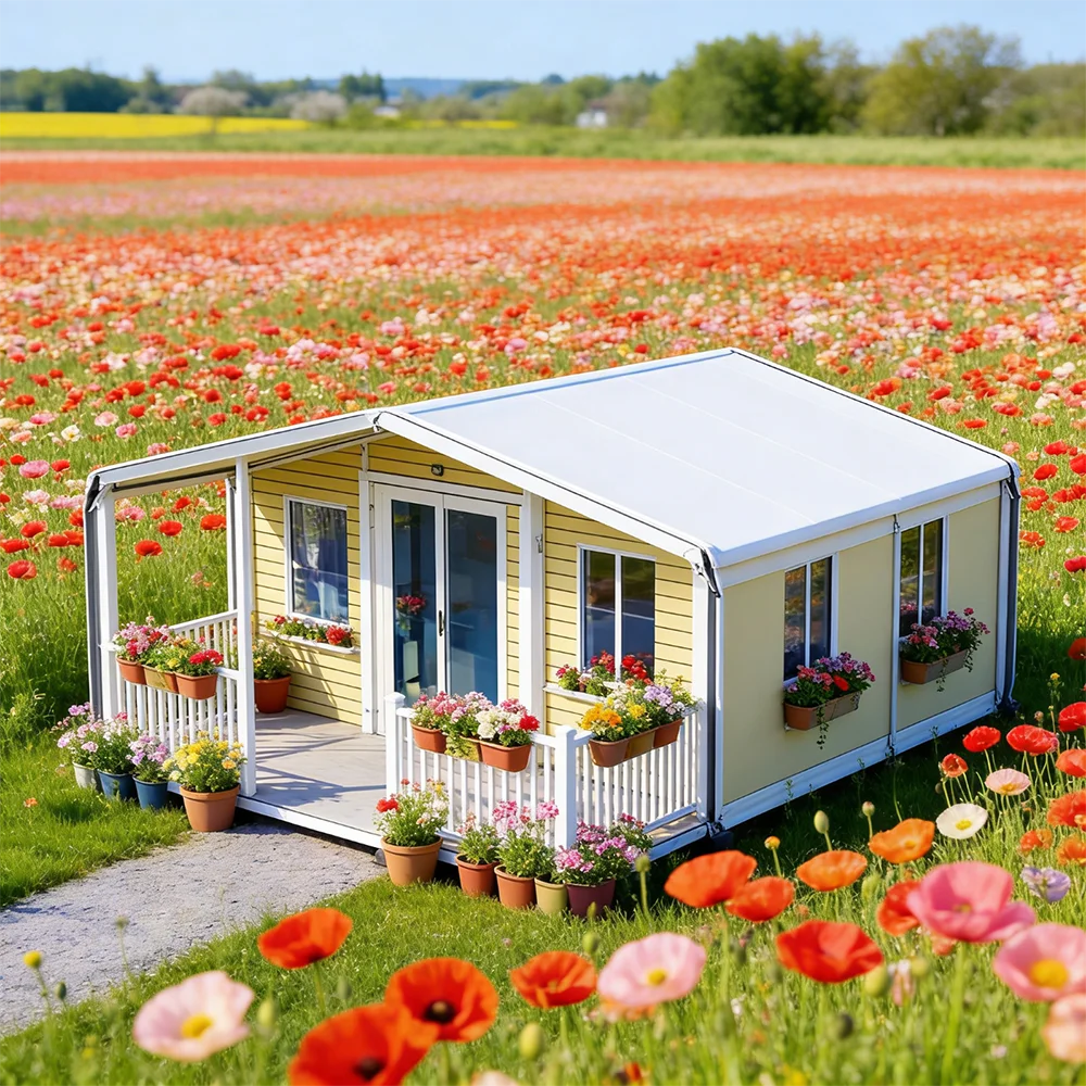 Industrial Grade Construction Foldable Container House with High Security for Permanent Residence