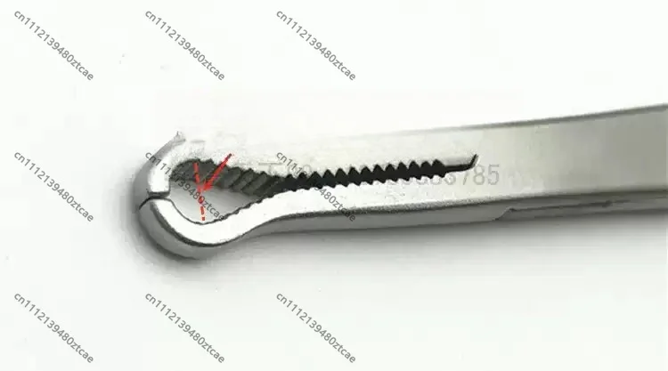 Orthopedic Finger Metacarpal Bone Holding Forceps Bone Grasping Clamp Stainless Steel Human Pet Veterinary Surgical Tool