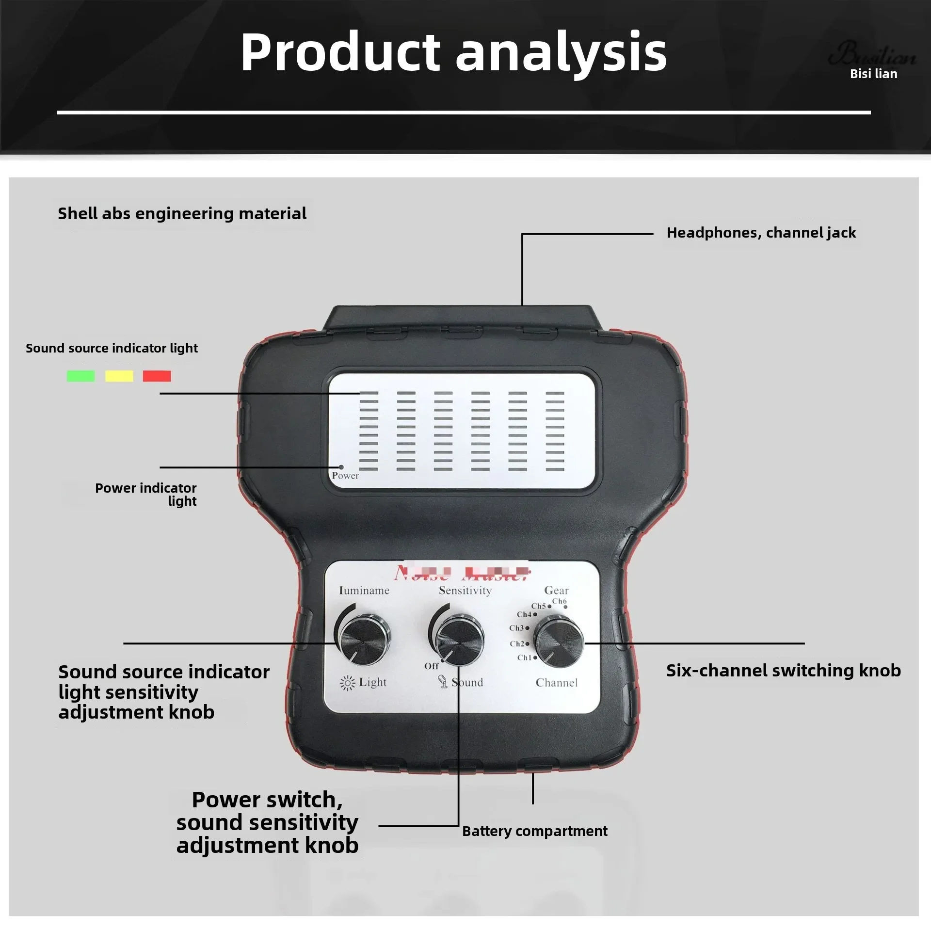 The product can be customized. Car abnormal sound stethoscope, chassis detection tool