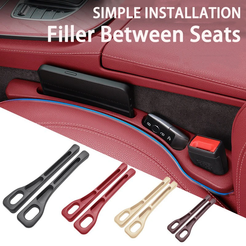 2PCS Car Seat Gap Filler Between Seats Crevice Interior Decoration Auto Accessories For BMW E46 E90 E60 F30 F10 E39 G20 F20 E92