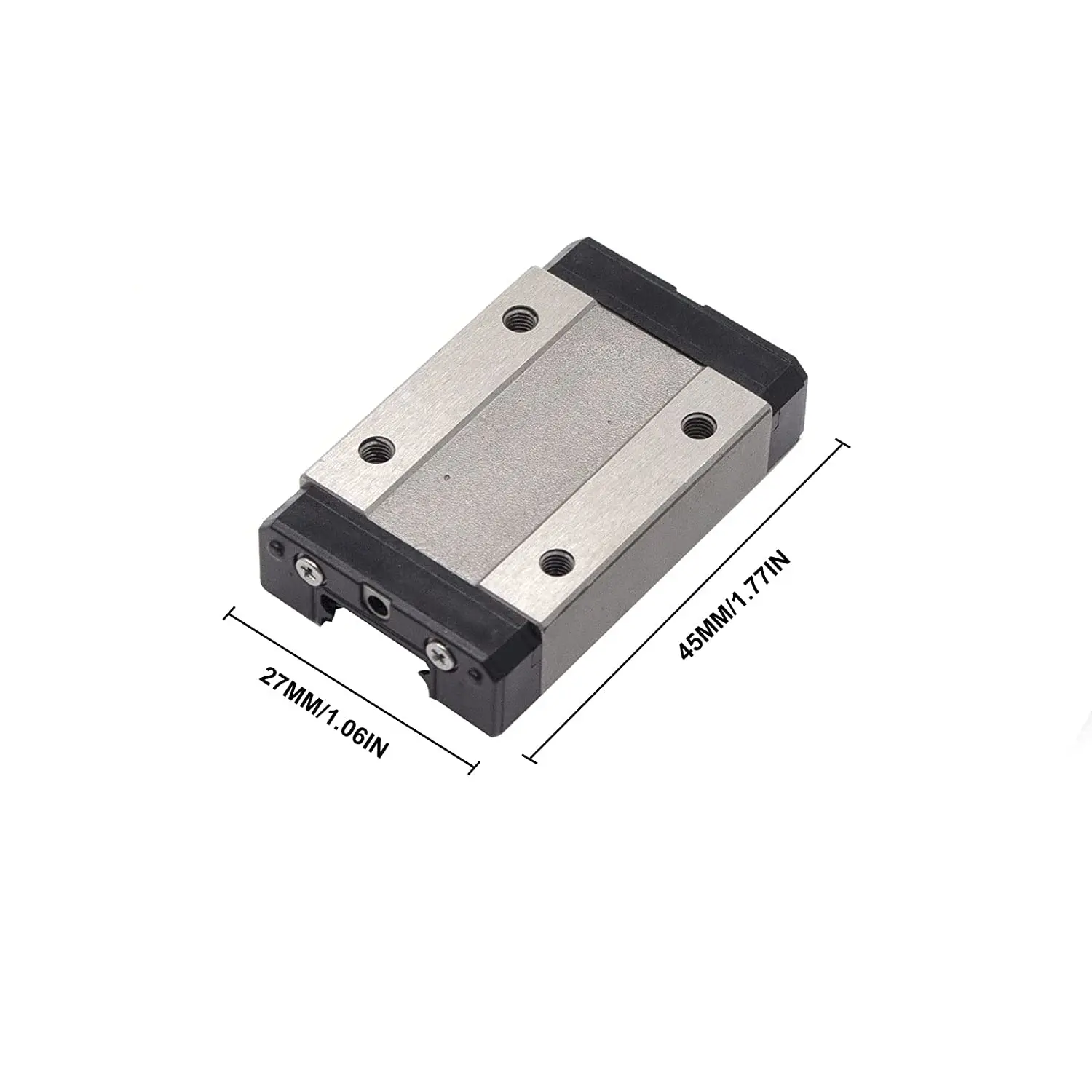 2PCS 300MM MGN12H Linear Rail Guide Black Bearing Steel Sliding Guideway with MGN12 Sliding Blocks for 3D Printer CNC Machine