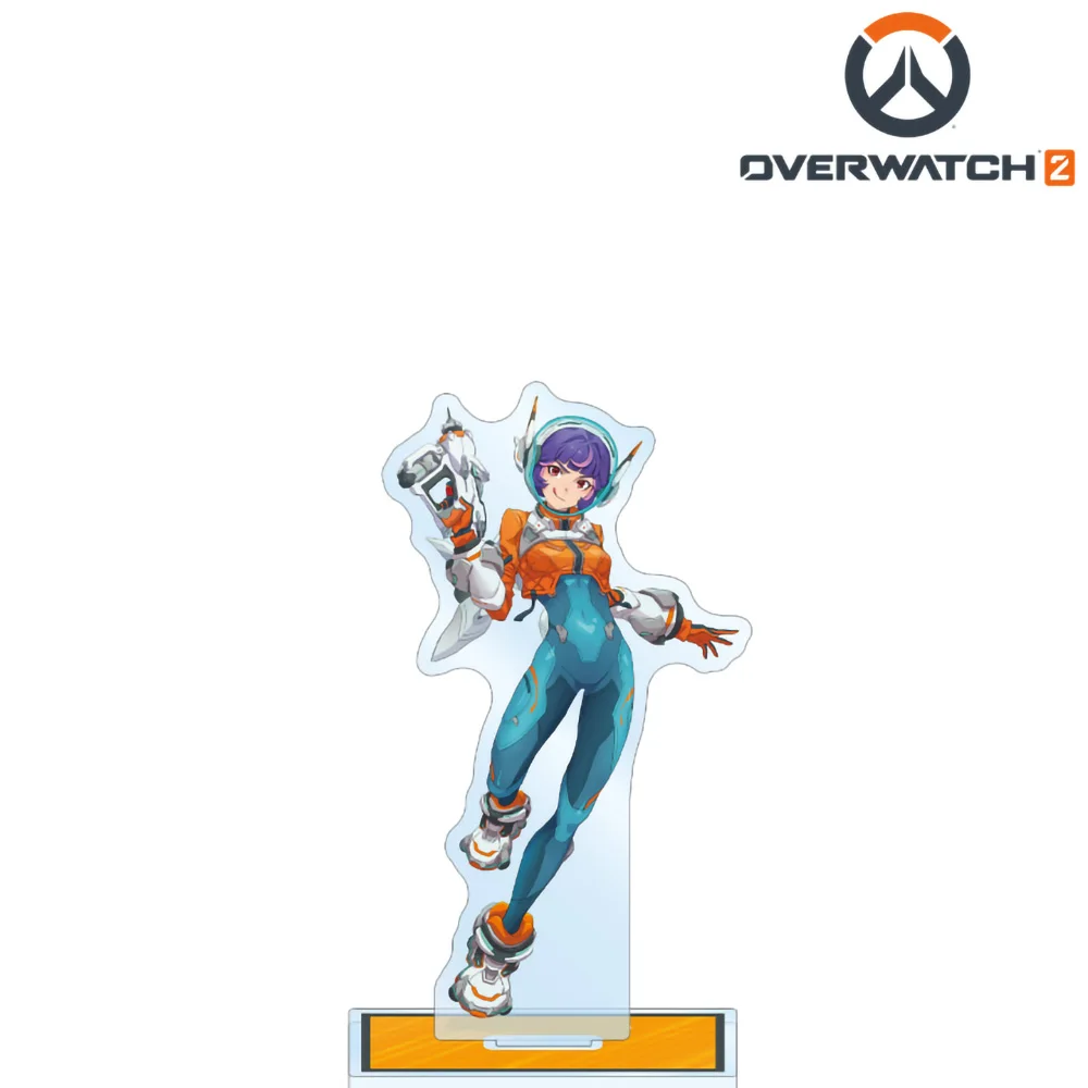 Overwatch 2 Melee Illustration Acrylic Stand High-Quality Collectible Display Figure, Gaming Merchandise, Desk Decor Anime Style