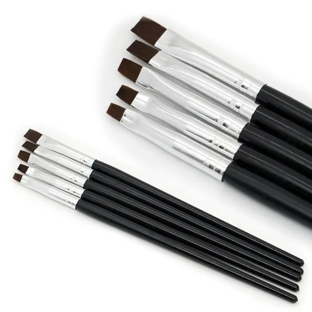 5Pcs Porcelain Teeth Shaping Dental Resin Brush Pen Nylon 17cm Painting Pen Nail Art Acrylic Pen Adhesive Composite Cement Tool
