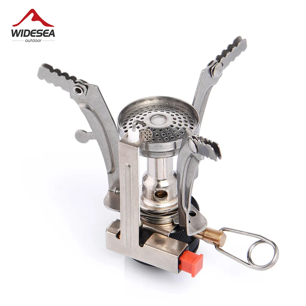 Portable Folding Integrated Camping Gas Stove Butane Burner with Auto Ignition for Outdoor Picnic Cooking Outdoor Camping Gea