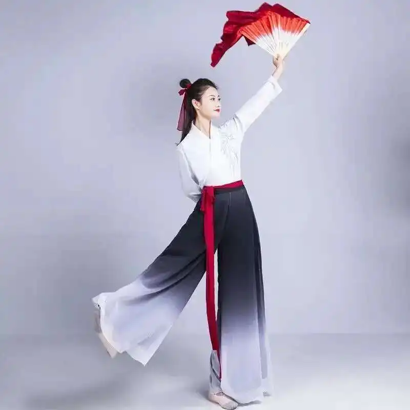 Vestido de baile, vestido de actuación, traje de danza clásica, vestido de práctica de baile para niñas, vestido de baile moderno elegante, traje Hanfu antiguo