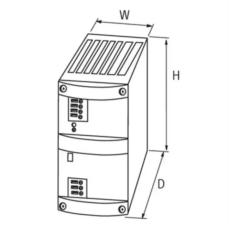 85163 MURR DC POWER SUPPLY IN: 100-265VAC OUT: 24V DC Current 5A