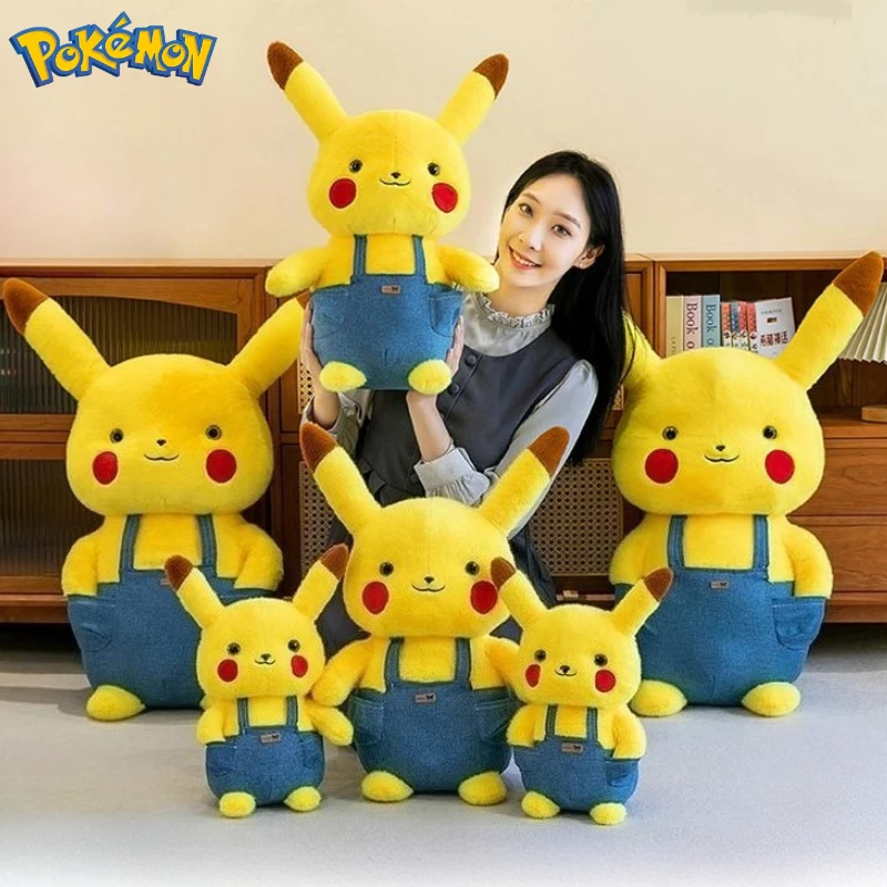 

40/55/80CM Big Size Pokemon Pikachu Plushies Cartoon Anime Peluche Kawaii Ornament Comfortable Soft Doll Children Toy Gift