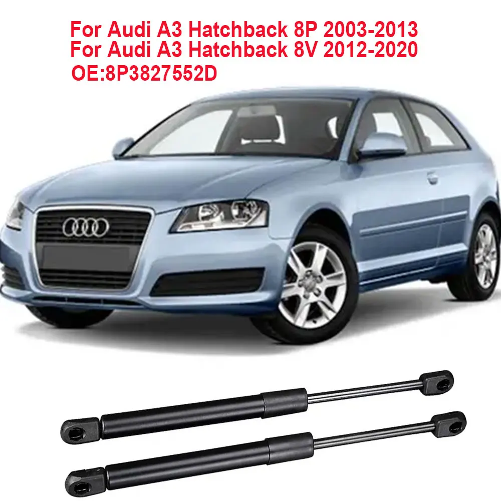 2PCS Rear Tailgate Boot Trunk Gas Spring Struts For Audi A3 Hatchback 8P 2003-2013 A3 Hatchback 8V 2012-2020