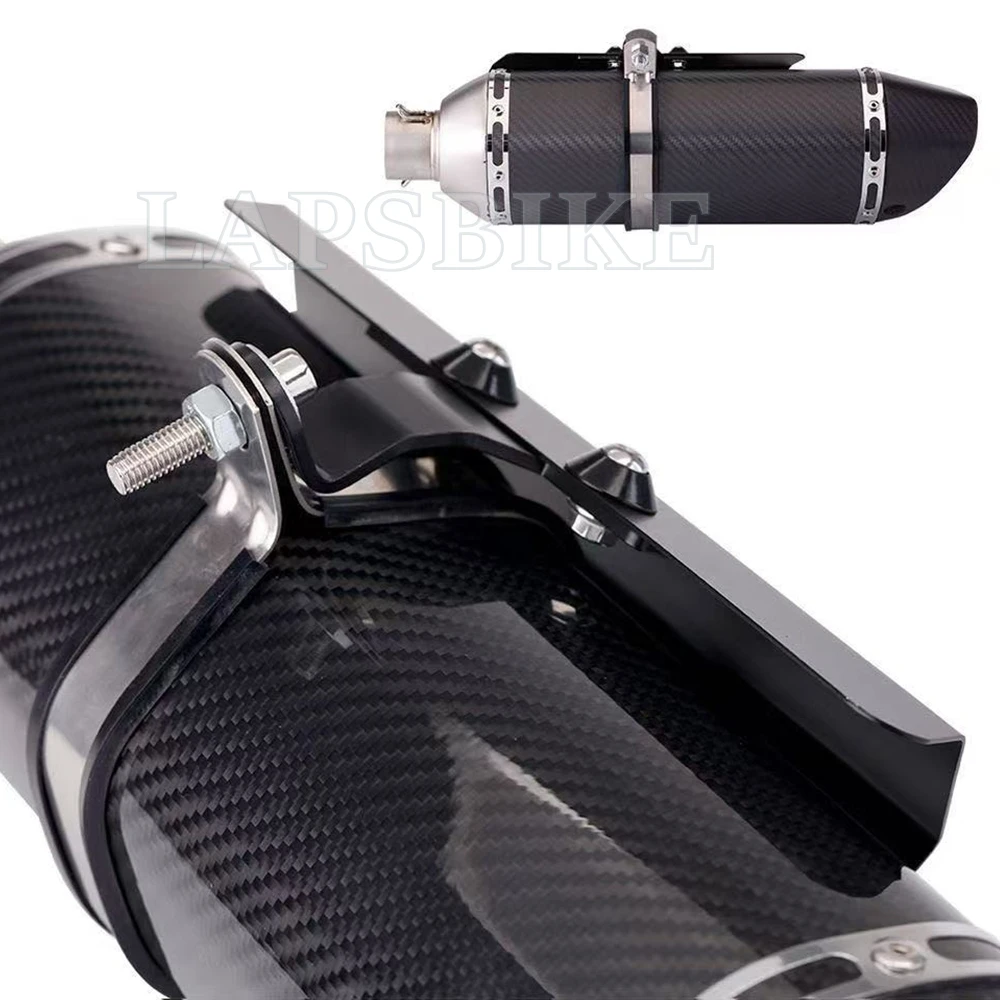Univeral Motorcycle Exhaust Muffler Pipe Protector Heat Shield Cover Anti Scald Cover For CB400 Z900 Ninja Z400 MT07 09 R3 R25 view 5