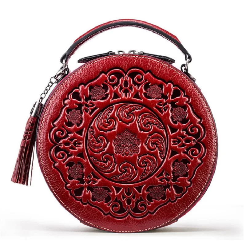 Fashion Genuine Leather New in Handbag Vintage Shoulder Crossbody Women\'s Purses Designer Messenger Female Small Pouch Wallets