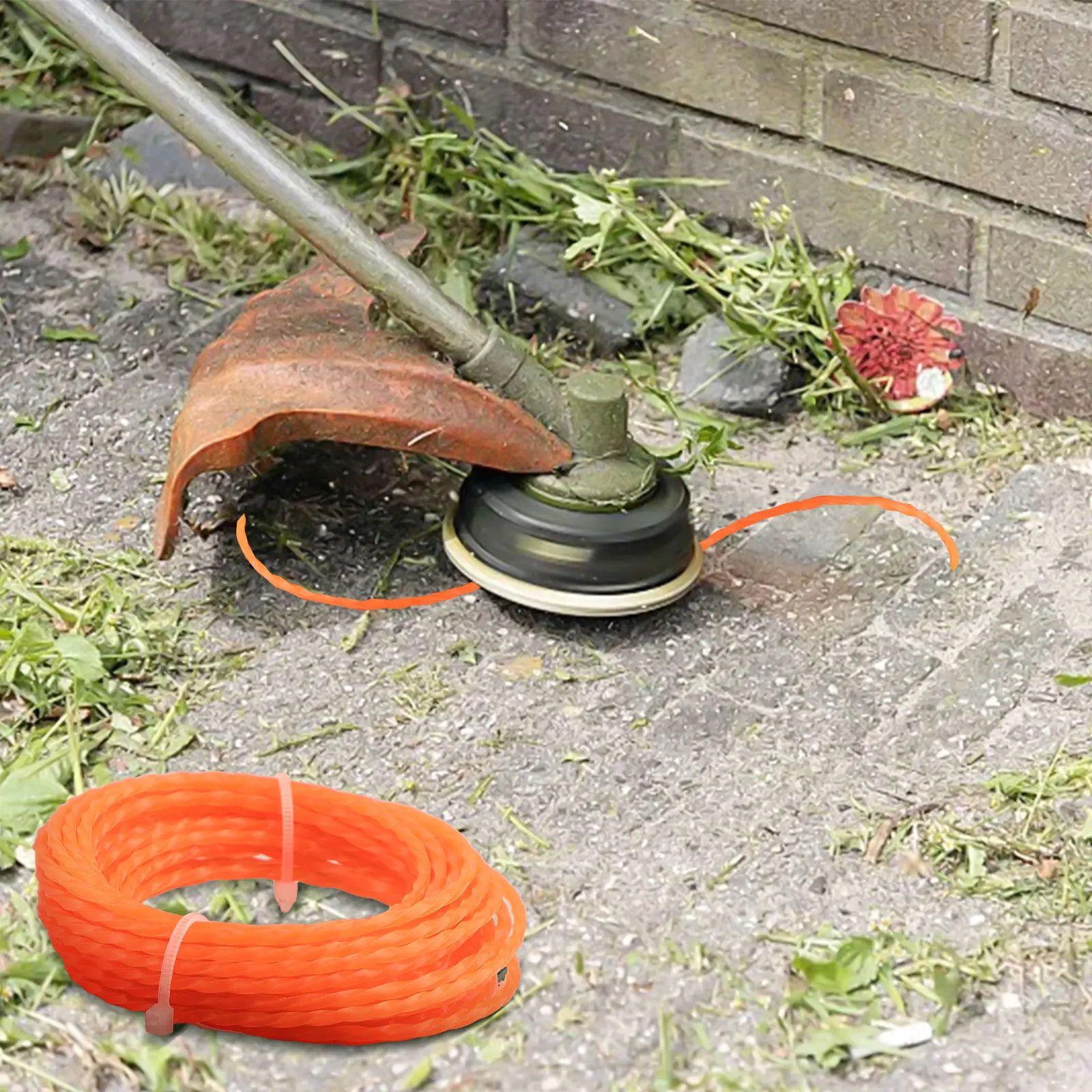 For Cordless Grass Trimmer Rope Straw Line String Trimmer Parts 0.095 Inch New 5M Line Length 5pcs For Cordless