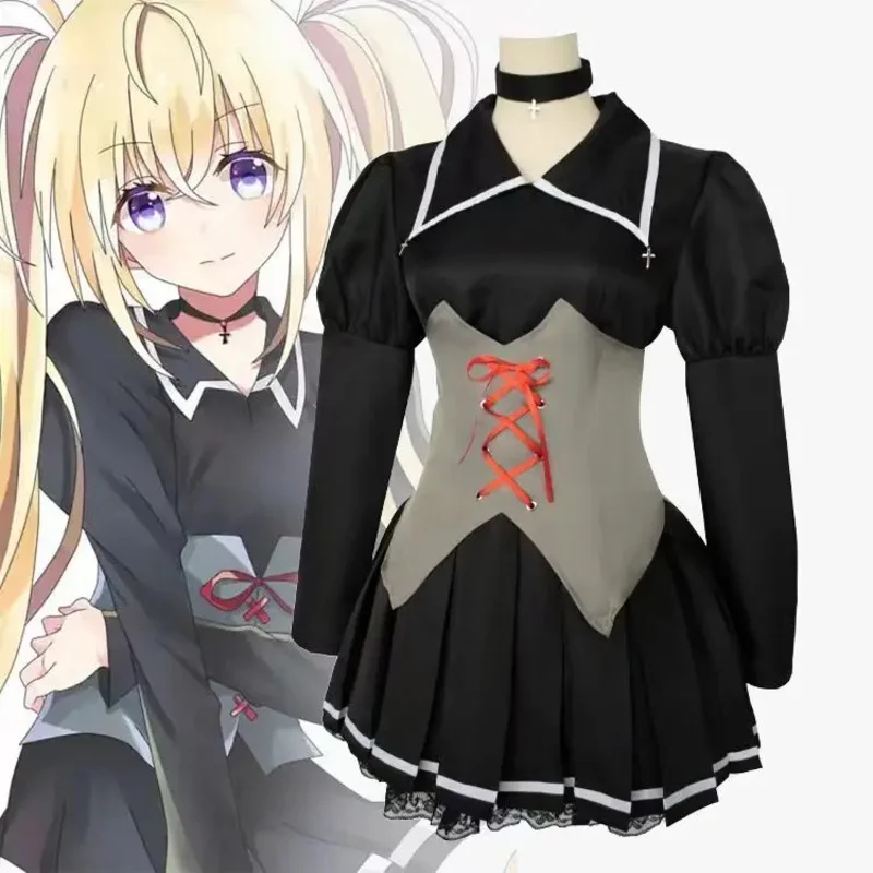 

NewAnime Shugo Chara Tsukiyomi Utau Cosplay Costume Tsukiyomi Utau Black Dress Gothic Uniform Dress For Women Costume2025