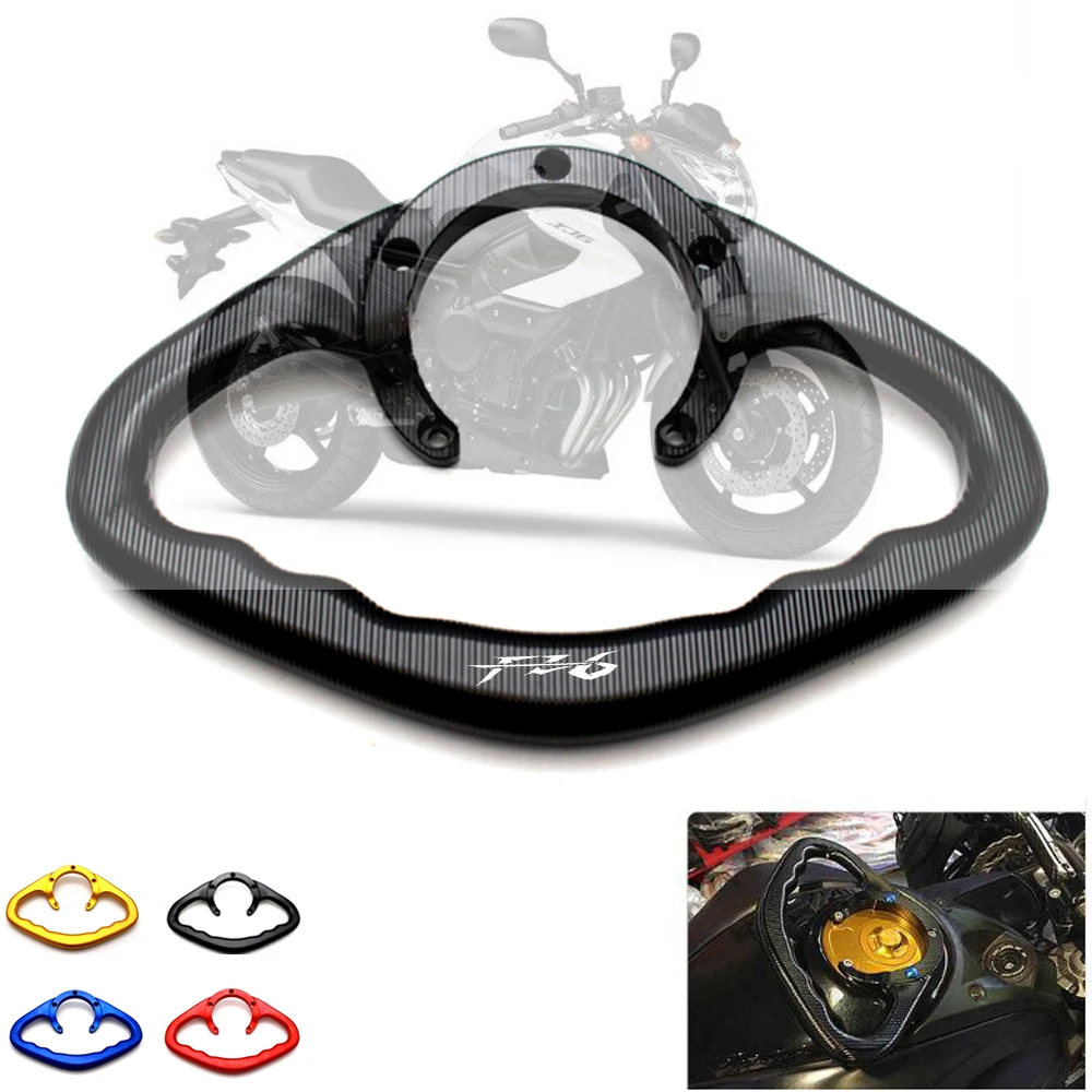 for YAMAHA FZ6 2004-2010 FZ6 FAZER Motorcycle CNC Fuel Tank Armrest Handle Tank Bar Handles Armrest