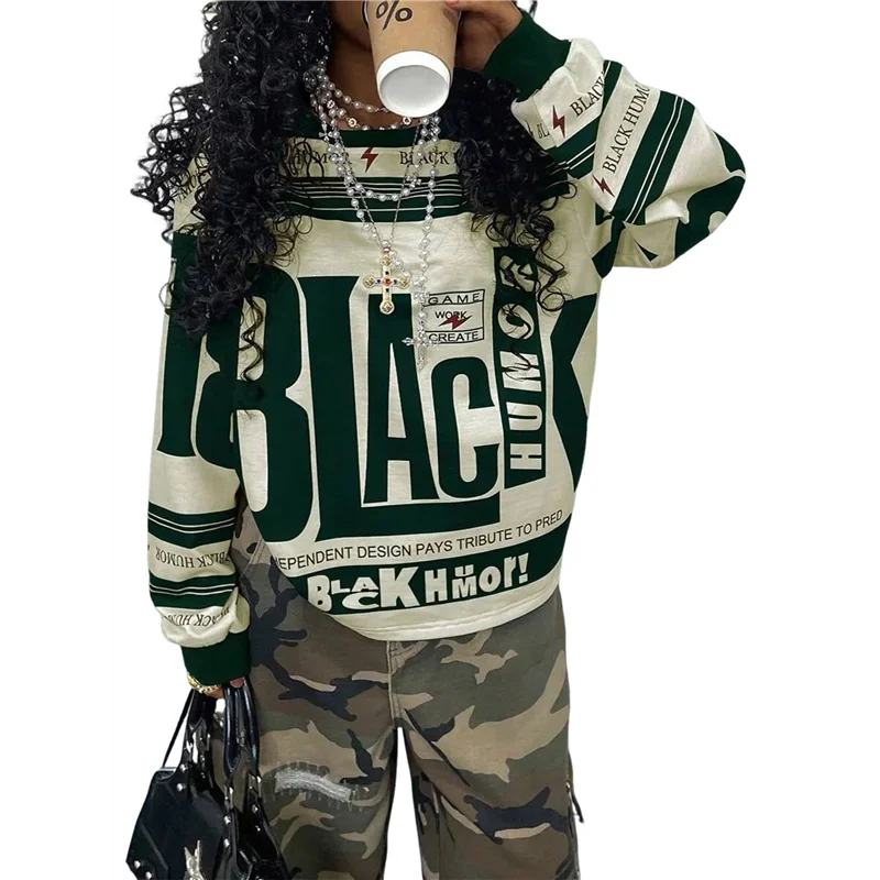 

D9-Women's Plus Size Letter Graphic Short Sleeve T Shirts Drop Shoulder Crew Neck Loose Tee Tops Streetwear