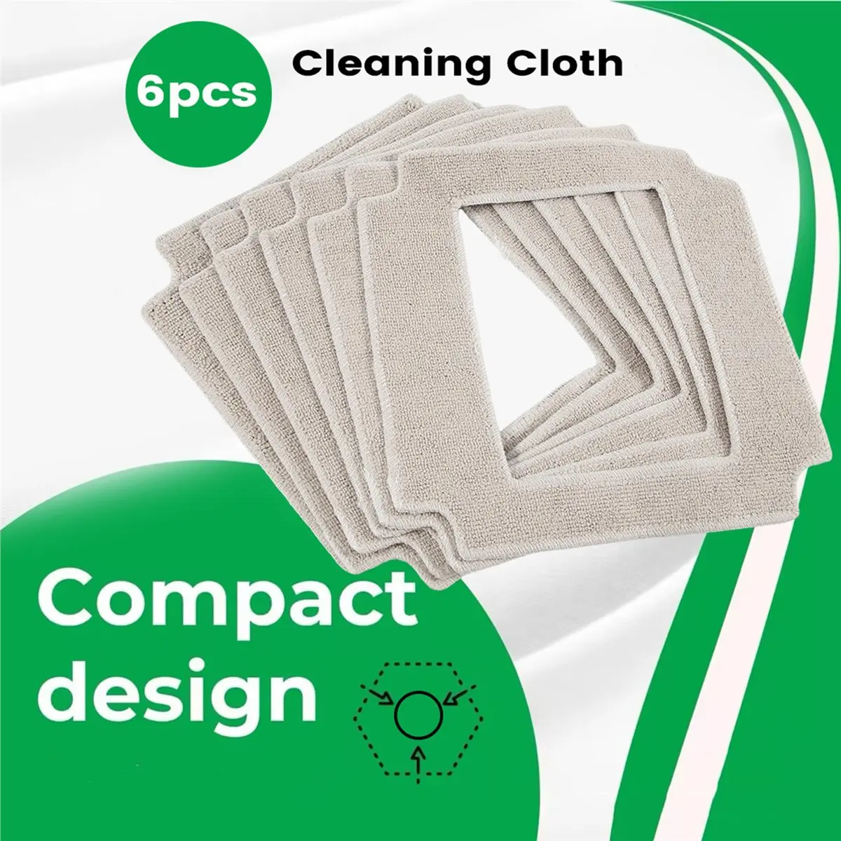 lillili 6PCS Window Cleaning Robot Mop Cloth Cleaning Rag Towel Dust Cloth Cleaning Cloth for LIECTROUX YW910
