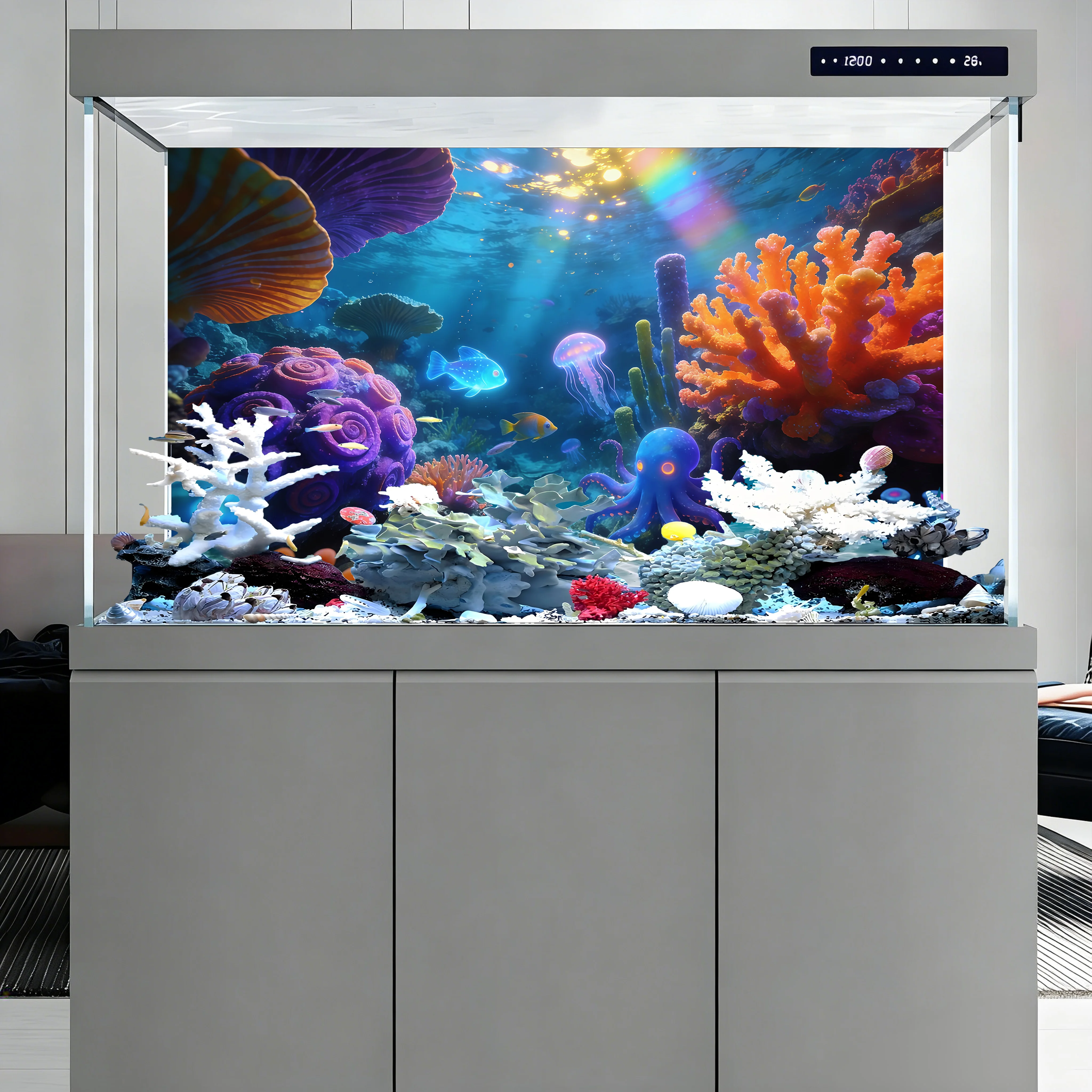 Il mondo subacqueo sotto la lu - Aquarium Fish World recensione e prezzo