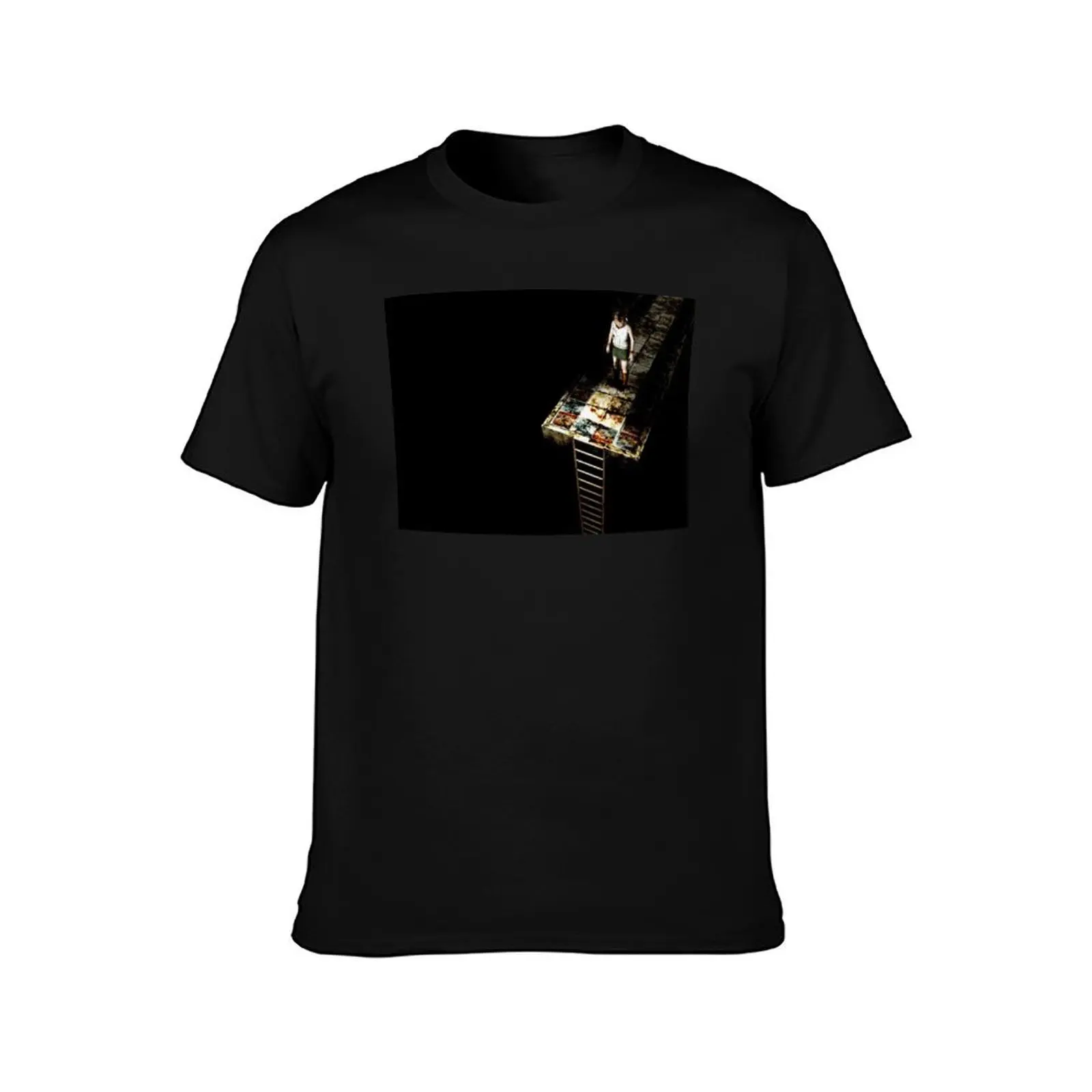 Silent Hill 3 Cheryl (Heather) Mason's ladder to hell T-Shirt Work Outdoor Short Sleeve Tee T-Shirt