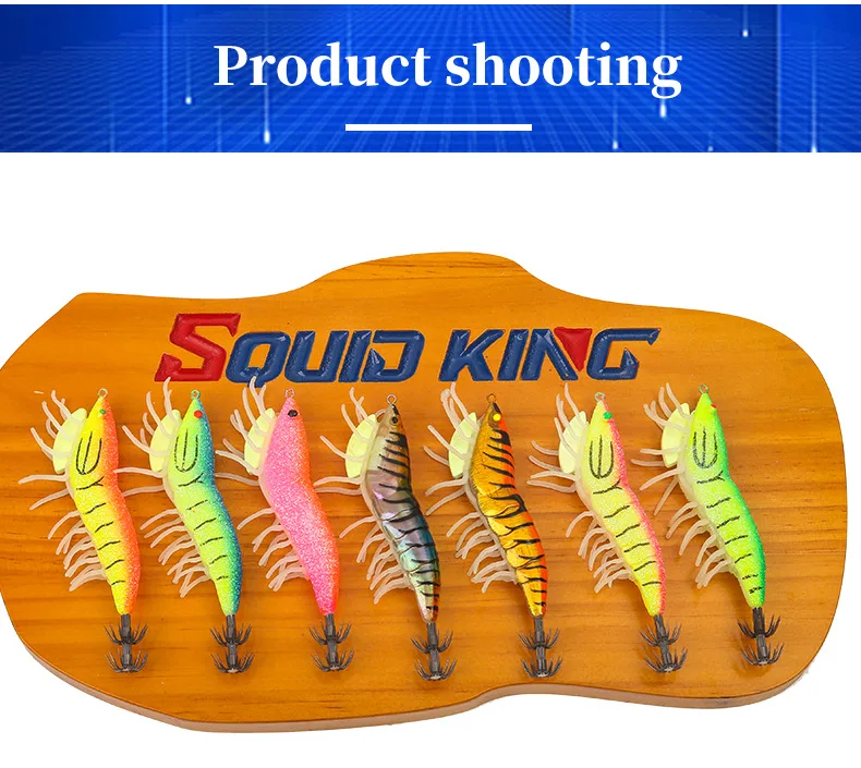 Glow Shrimp Squid Lure Set 14