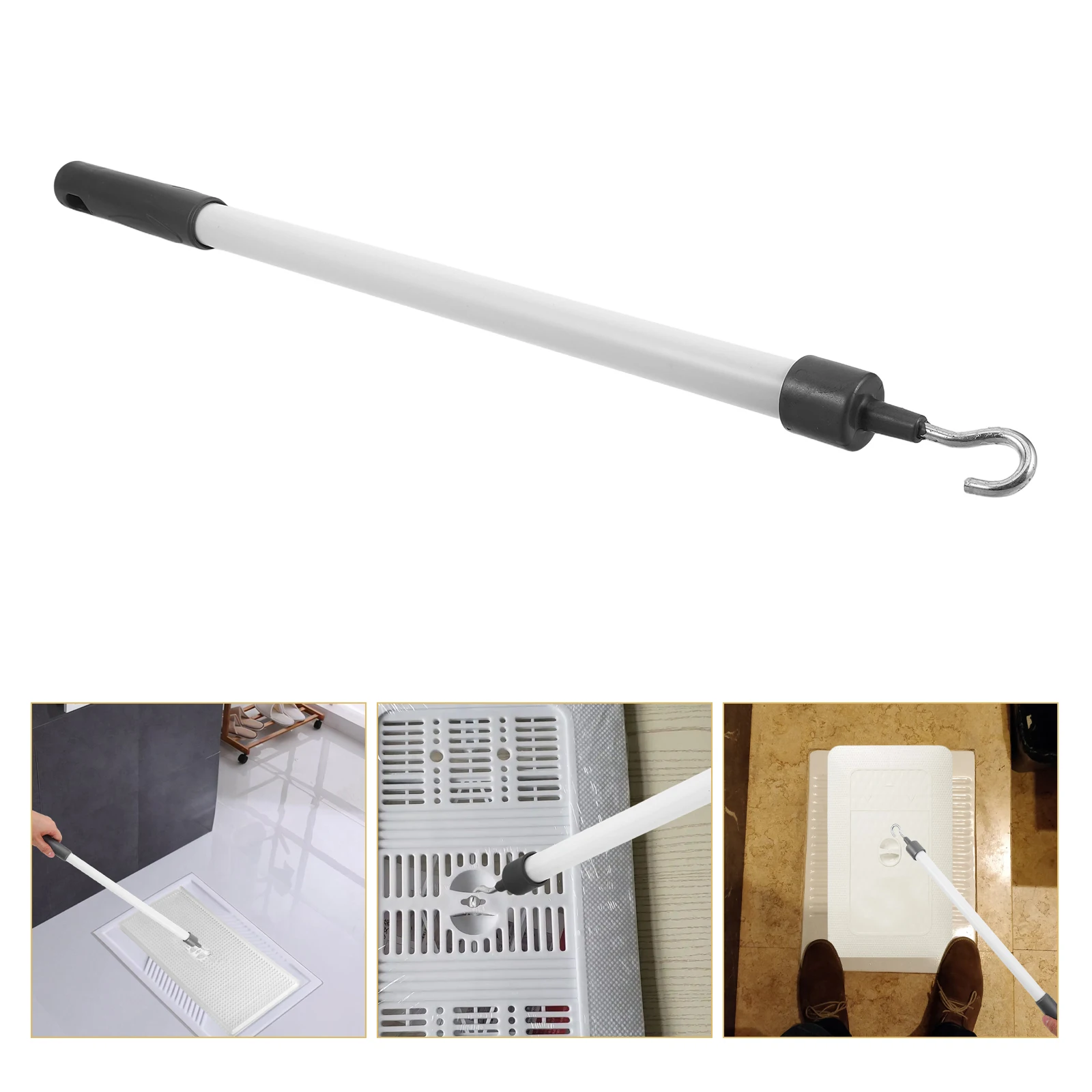 

Ergonomic Squatting Cover Lift Hook Toilet Seat Lifter Handle Bathtub Cover Lifting Tool Universal Fit No Bending Easy