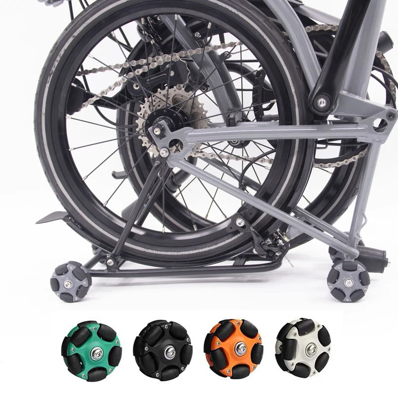 

Kafeidi folding bicycle universal wheels 2PS rotation suitable for Brompton bicycle accessories universal casters 58mm